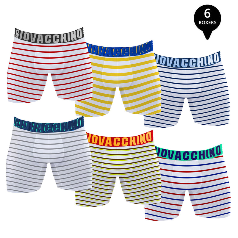 Pack de 6 Boxer Largo Algodón Hombre