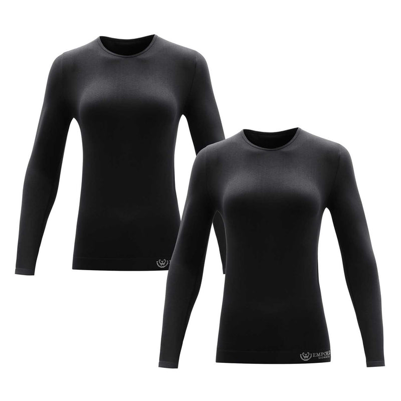Pack de 2 Polera Cuello Redondo Microfibra Mujer