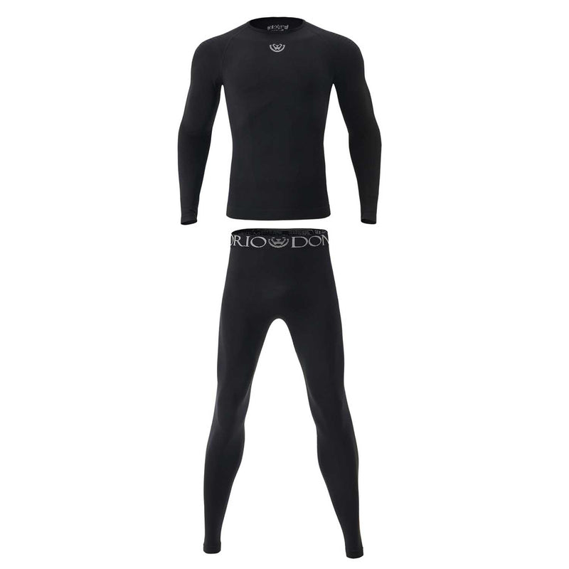 Pack de Camiseta y Calza Deportiva Primera Capa Cobre Microfibra Hombre
