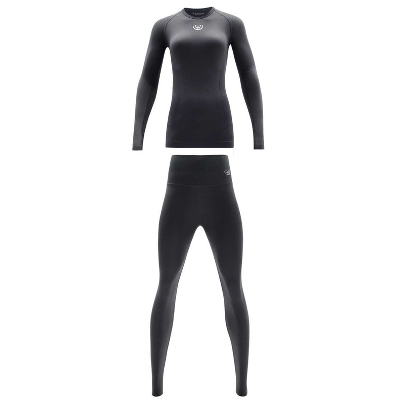 Pack de Camiseta y Calza Deportiva Primera Capa Microfibra Mujer
