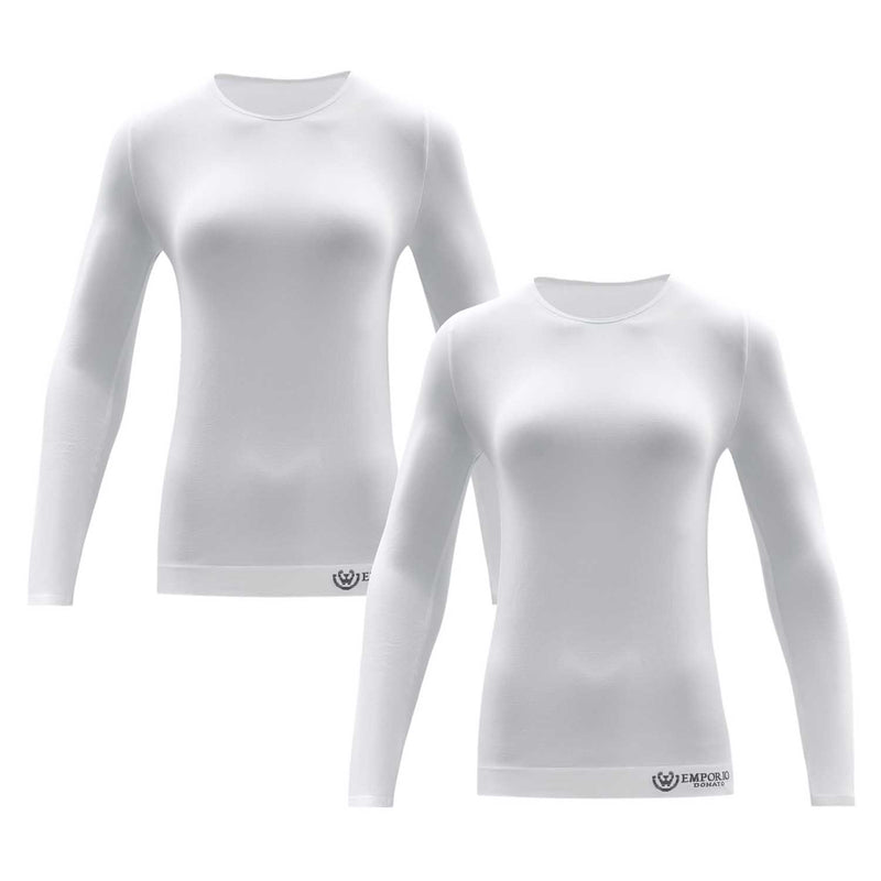 Pack de 2 Polera Cuello Redondo Microfibra Mujer