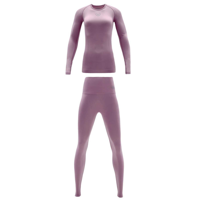 Pack de Camiseta y Calza Deportiva Primera Capa Microfibra Mujer