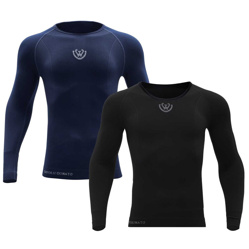 Pack de 2 Camisetas Termica Primera Capa Microfibra Hombre