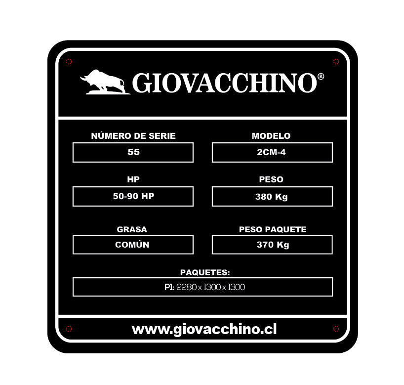 Sembradora Plantadora De Papas Caja Abono 4 Hileras 50a90HP Tractor Giovacchino