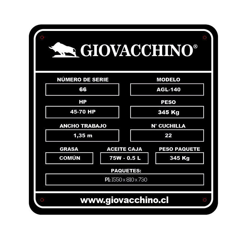 Trituradora Sarmientos Hidraulica Con Giro De 1,4mts 45a70HP Tractor Giovacchino