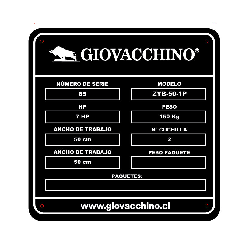 Cortadora De Cesped 50cm A Control Remoto 7HP Giovacchino