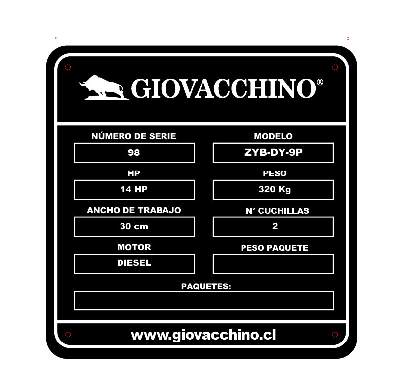 Chipeadora Trituradora De Ramas Palos A Control Remoto 14HP Giovacchino